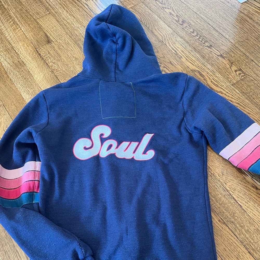 Aviator Nation x Soulcycle collaboration zip up, hoodie